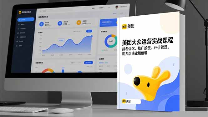 美团大众运营实战课程，排名优化、推广投放、评价管理，助力店铺业绩倍增-阿鹏创业资源网