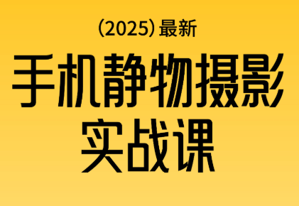 金老师·2025爆款手机静物摄影实战课-阿鹏创业资源网